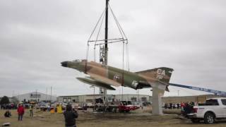 Time lapse: Sijan fighter jet gets new home