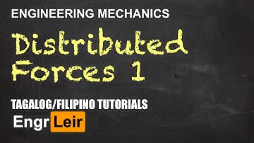 Distributed Forces Part 1 | Engineering Mechanics | Physics (Tagalog) 🇵🇭