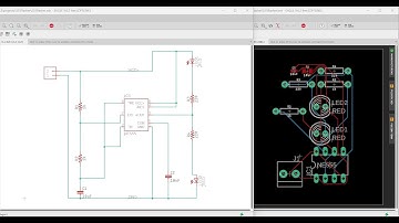 Eagle PCB tutorial 1 : Schematic and board files of 555 timer to flash light emitting diode