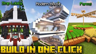 Build Any Structure In "Just One Click" For Minecraft Pe | Dante Gaming screenshot 1