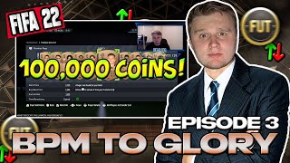 FIFA 22 | Bronze Pack Method to Glory 3 | 100,000 coins profit INSANE progress