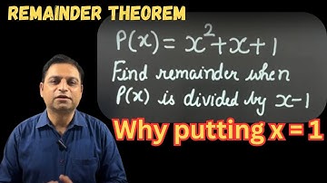 Proof of Remainder Theorem | Polynomials | Concept Clarification | NK Sir