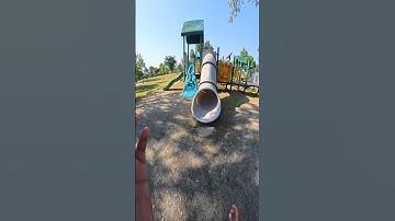 bella ciao playground parkour lovely sliding POV 😍 #slide #shorts