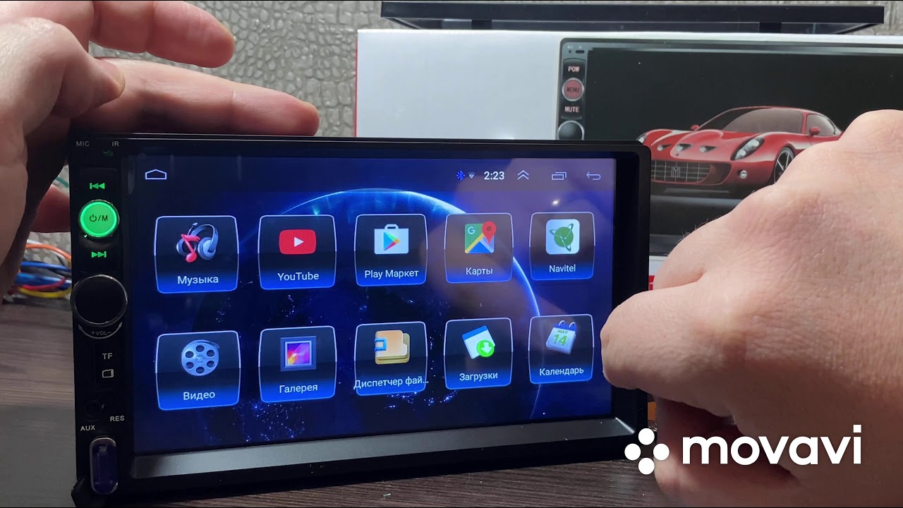 Обзор магнитолы на Андроиде 2Din 8803B - YouTube