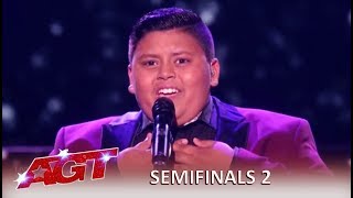 Download Mp3 Luke Islam 12 Year Old Singer Pulls Out His BEST Performance Yet America s Got Talent 2019