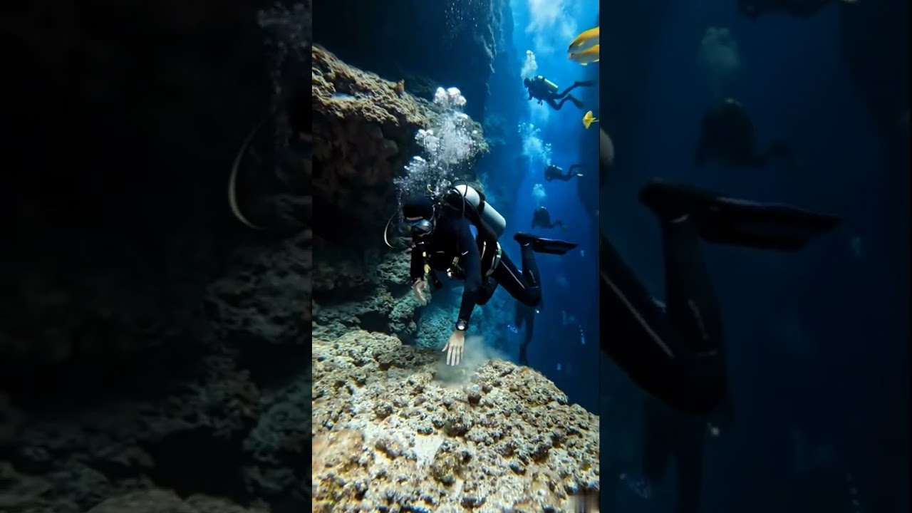 Diving into the Abyss: Found a Massive Treasure Chest at the Bottom of a Cave!  