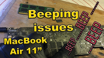 Beeping issues in MacBook Air 11"- shorted RAM- required replace!