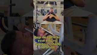 Qual é melhor, supino inclinado livre ou no smith ?  💪#fitness #treino