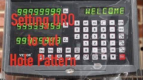 How to set the DRO for a 6 hole Pattern