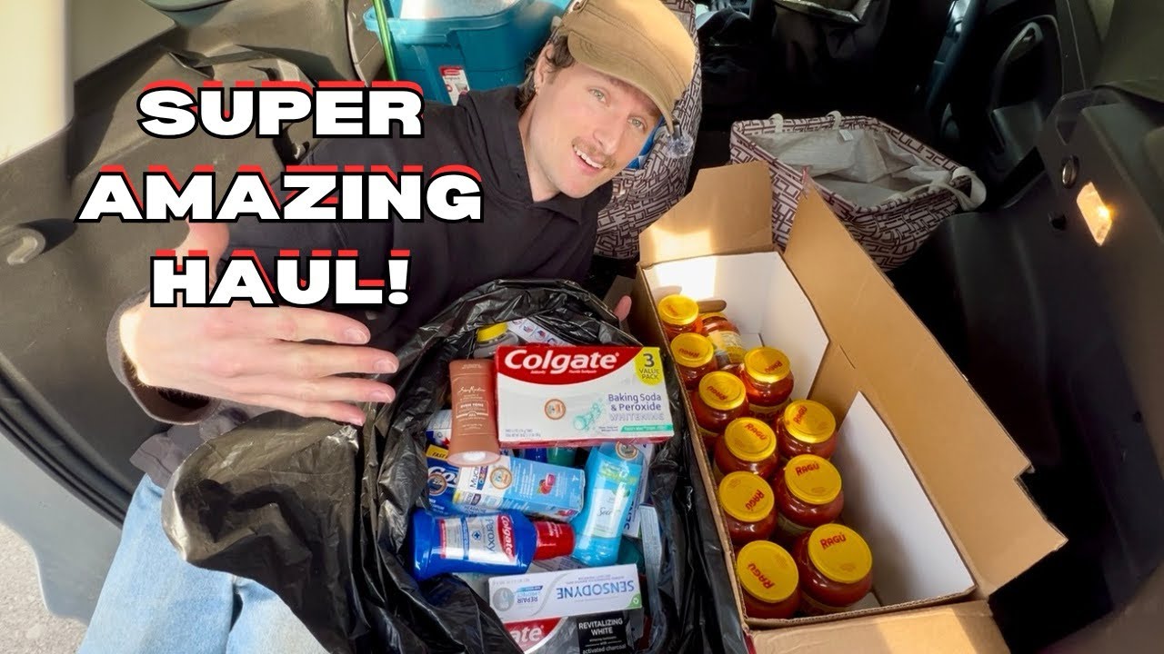 SUPER Amazing Dumpster Diving Haul! Huge Grab Bag Of Toiletries!