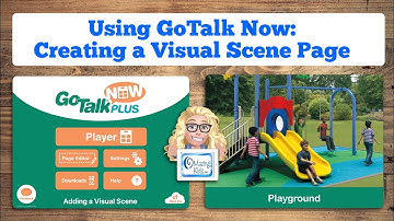 How to add a Visual Scene page in the GoTalk Now app