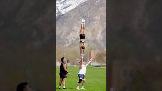 Crispy video crispy stunts #sportshorts #acro #cheer #stunts #work #workout #fitness #motivation