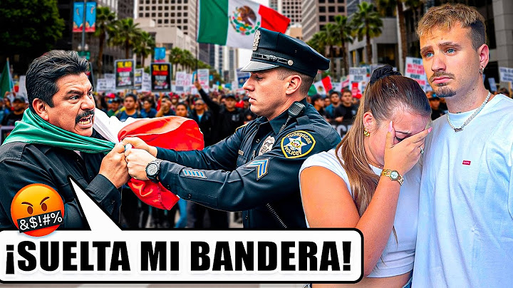 POLICÍA GRINGO LE QUITA LA BANDERA A MIGRANTE MEXICANO 🤬🇲🇽 **esto es muy triste…**
