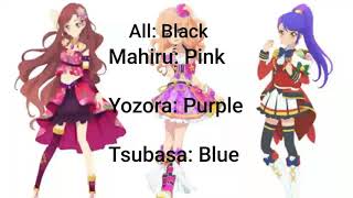 AIKATSU STARS Song  Short Lyrics One Step Sky Girl