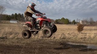 NEW LSR A ARMS AND ASAAK SHOCKS ON THE 400 EX