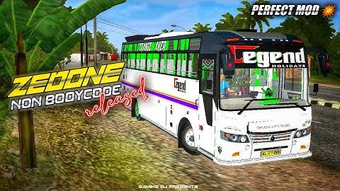 Bussid ZEDONE NON BODYCODE BUS MOD For Bus Simulator Indonesia || Released || #bussid #bussidmod