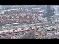 Drone and timber train.