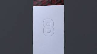 2D Number 8 Drawing Easy #viral #art #shorts Net Worth
