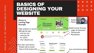 Marketing Basics Webinar #3: Designing Your Own Website