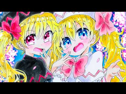 【アナログイラスト】リリーホワイト＆ブラック【メイキング】