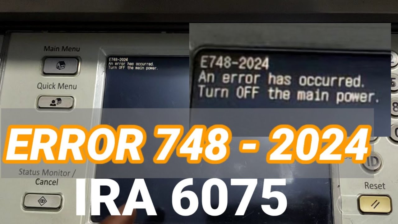 ERROR 748 2024 IRA 6075