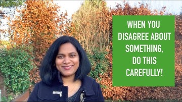 #NLP WHEN YOU #DISAGREE ABOUT SOMETHING, DO THIS CAREFULLY - Ms. Narmada Rao, #MasterYourselfAcademy