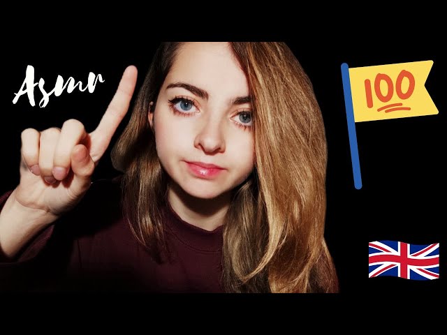 ASMR español || Contando del 1 al 100 en Inglés 🇬🇧 para relajarte profundamente || Ralia ASMR