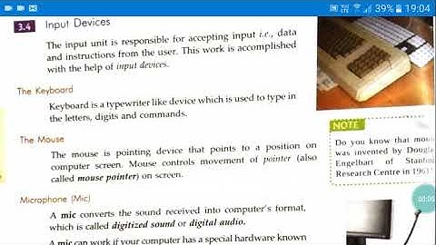 CLASS IX COMP. CH-3 INPUT,OUTPUT,MEMORY AND STORAGE DEVICES OF COMPUTER PG A92 to 94