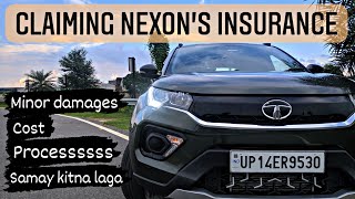 Insurance claim on minor damages of Tata Nexon 2022 | cost, process, time, service @Steeropedia