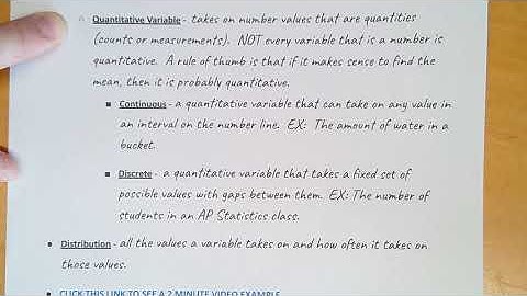 AP Stat - 1.0 Types of Data