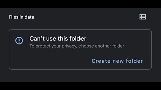 Can't use folder error || Android 13 unable to access data folder screenshot 2
