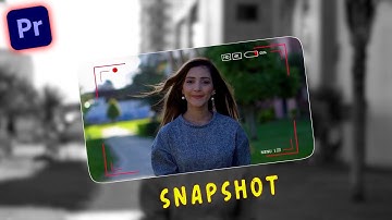 Snapshot Photo Freeze Frame Effect in your video | Premiere Pro video editing Tutorial