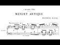 Maurice Ravel - Menuet antique (1895)