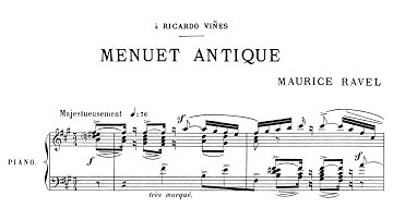 Maurice Ravel - Menuet antique (1895)