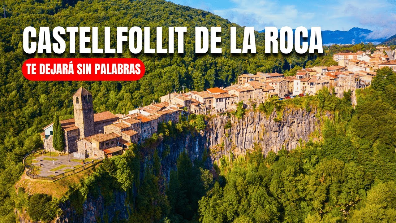 CASTELLFOLLIT DE LA ROCA  | El pueblo más IMPRESIONANTE de GIRONA