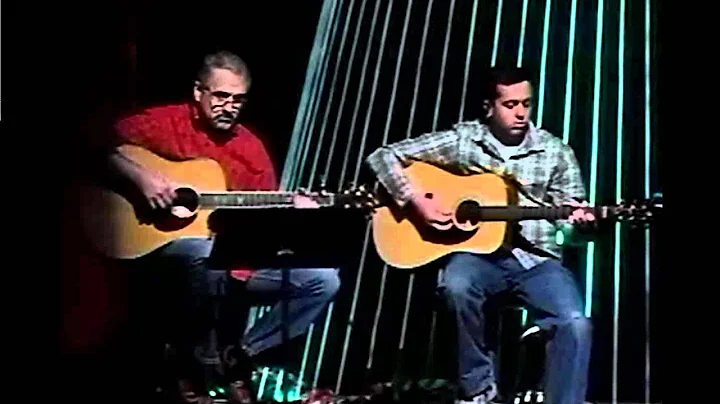 My Dad and I playing Christmas Songs