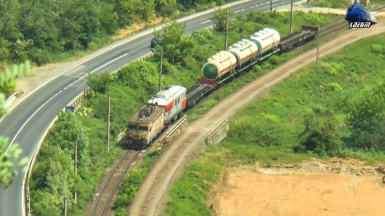LE3400KW 43-0115-6 & LDE2100 60-1151-9 & Tren CFR MARFA Train pe/on M200 in Radna - 09 May 2018