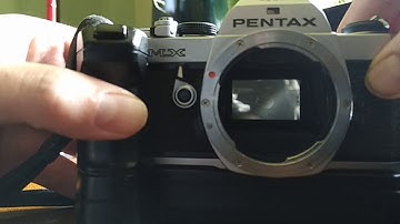 Mirror lock-up "flick" trick for Pentax MX
