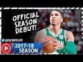 Jayson Tatum Full Highlights vs Cavaliers (2017.10.17) - 14 Pts, 10 Reb, Celtics Debut!