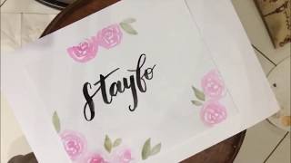 How To Simple Calligraphy Hand Lettering For Beginners