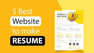 5 Best Free Resume Builder Website !!