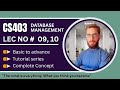 CS403 Short Lecture 9 - 10 | DBMS Tutorial | VU Mid Term Preparation | @ah-ap
