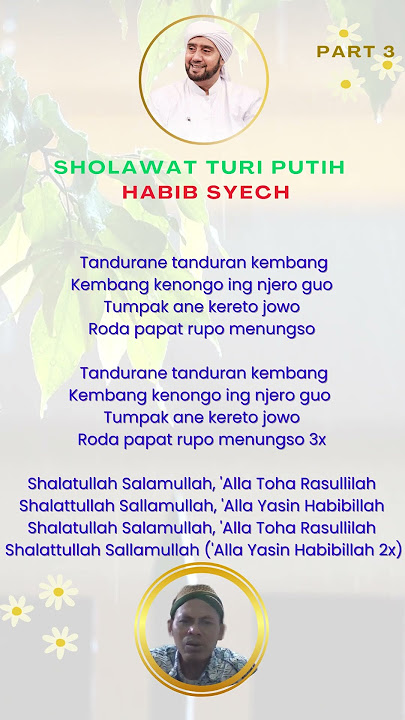 Sholawat Turi Putih Part 3 #habibsyech #sholawat #shorts #shortsvideo