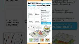 #PHD OPPORTUNITY:AGENT-BASED MODELLING &amp; COMPLEX SYSTEMS#IIST THIRUVANANTHAPURAM LAST DATE-25-5-2026