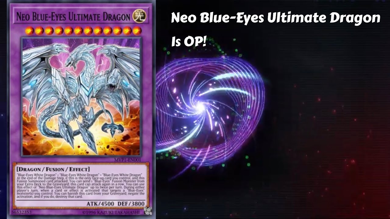 yugioh neo blue eyes ultimate dragon deck Complete Custom for Yu-Gi-Oh! A single individual card from the Yu NEO ULTIMATE DRAGON MASTER MAGIA
