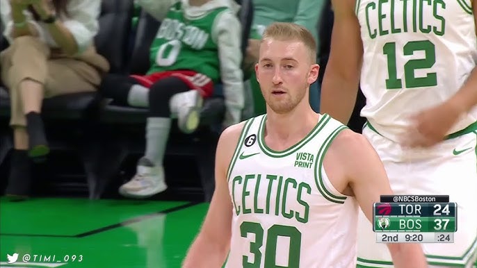 Sam Hauser Scores Career-High 26 Points in Celtics' Win Over Raptors -  Sports Illustrated Virginia Cavaliers News, Analysis and More