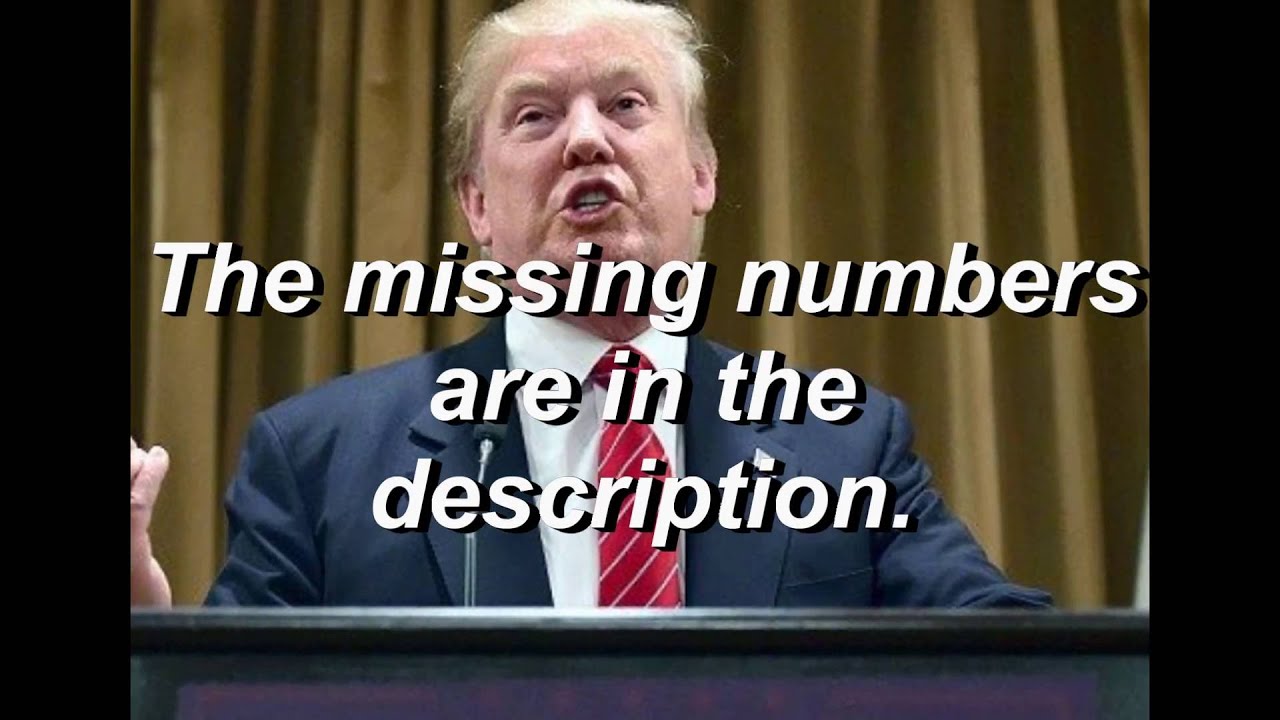 Image result for counting numbers, trump