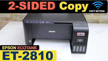 Epson EcoTank ET-2810 Setup 2-Sided Copy.