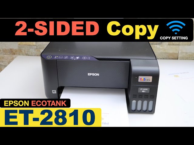 Epson EcoTank ET-2810 Setup 2-Sided Copy. 