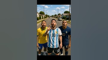 Messi Calls Ronaldo to Save the World #football #ronaldo #cr7 #messi #neymar #mbappe #shorts